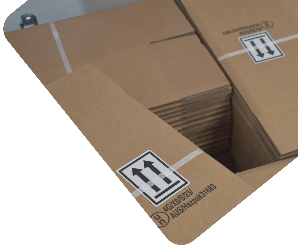 4G fibreboard box carton stack